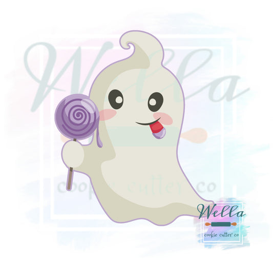Ghost with Lollipop Cookie Cutter