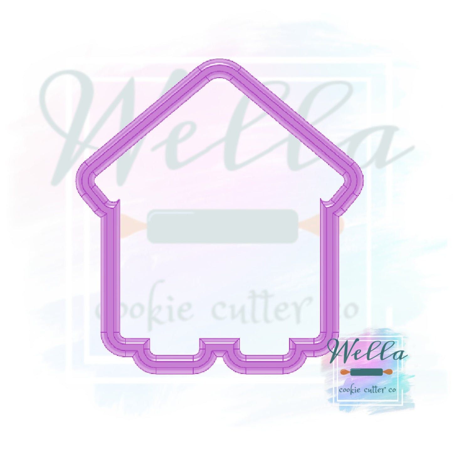 Bee House Cookie Cutter with or without Heart Cut Out, Apiary Cookie Cutter