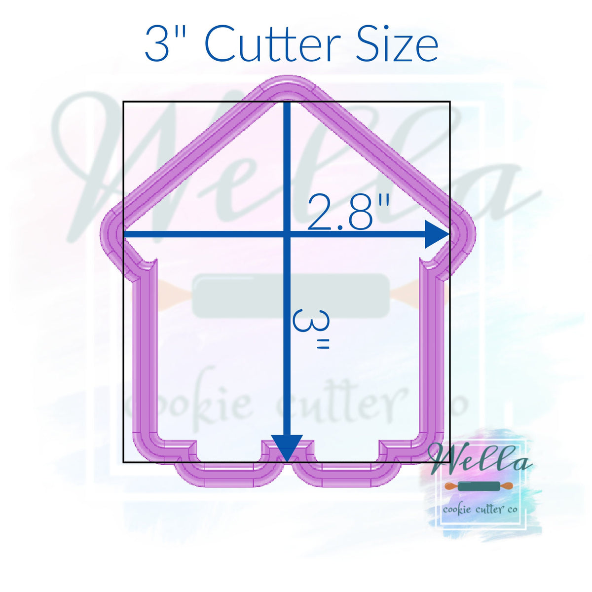 Bee House Cookie Cutter with or without Heart Cut Out, Apiary Cookie Cutter