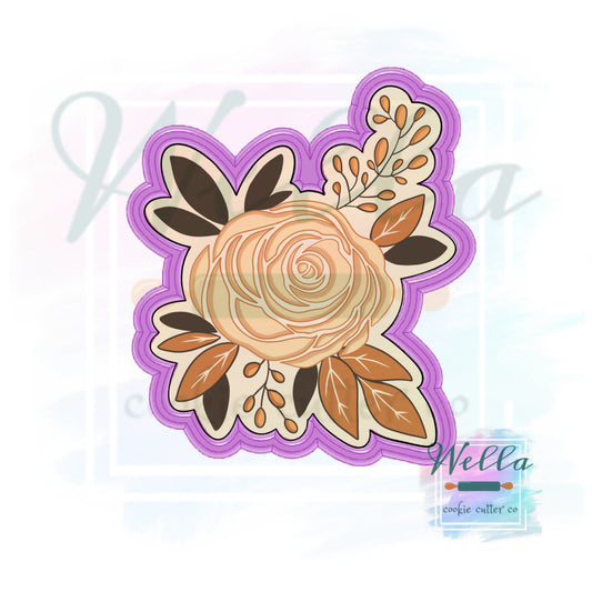 Floral Cookie Cutter, Fall Floral Cutter