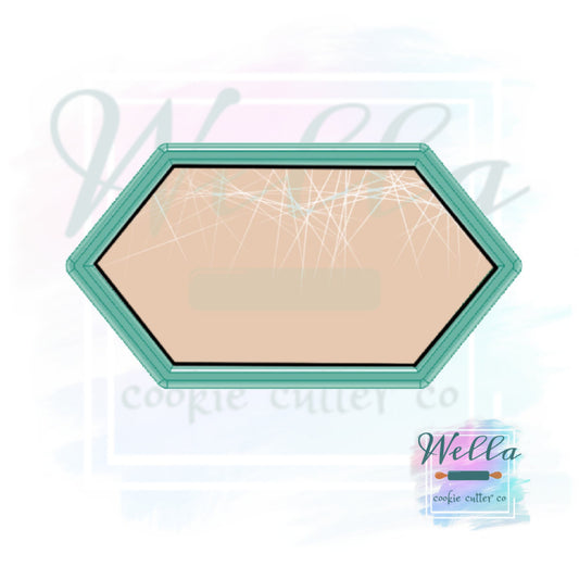 Elongated Hexagon #3 Cookie Cutter
