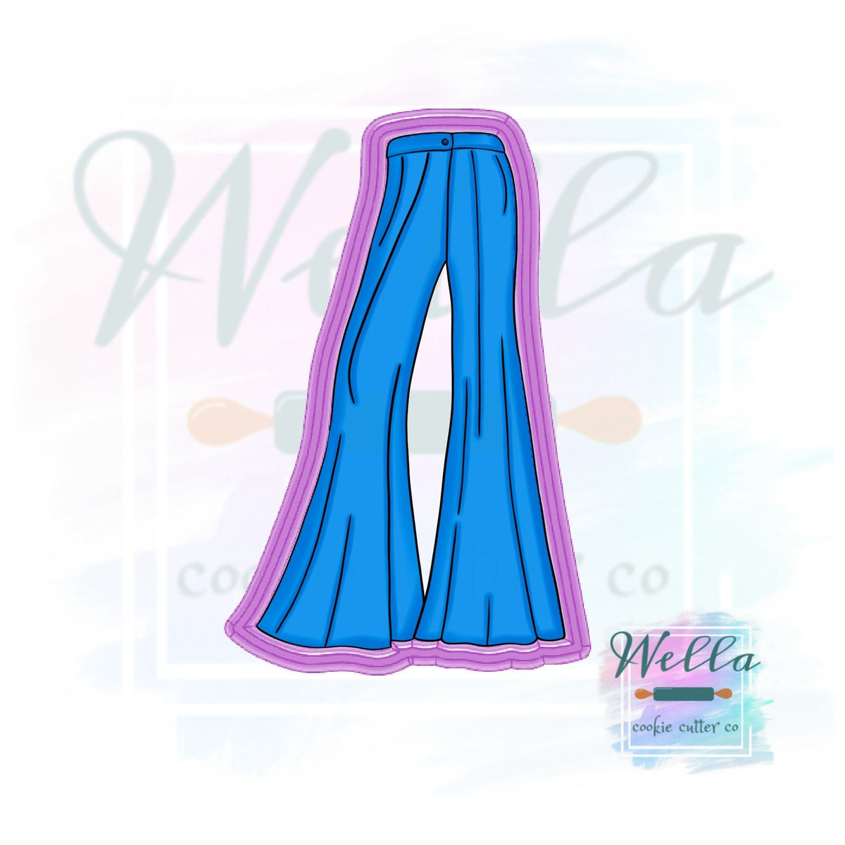 Bell Bottom Jeans Cookie Cutter