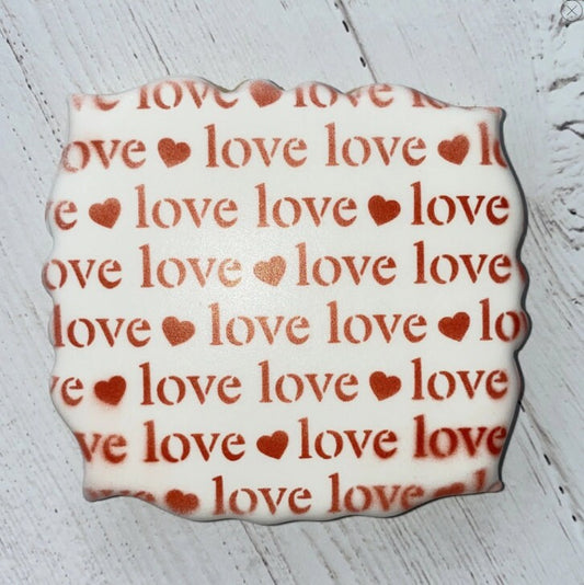 Love Repeat Cookie Stencil, Cookie Decorating Stencil