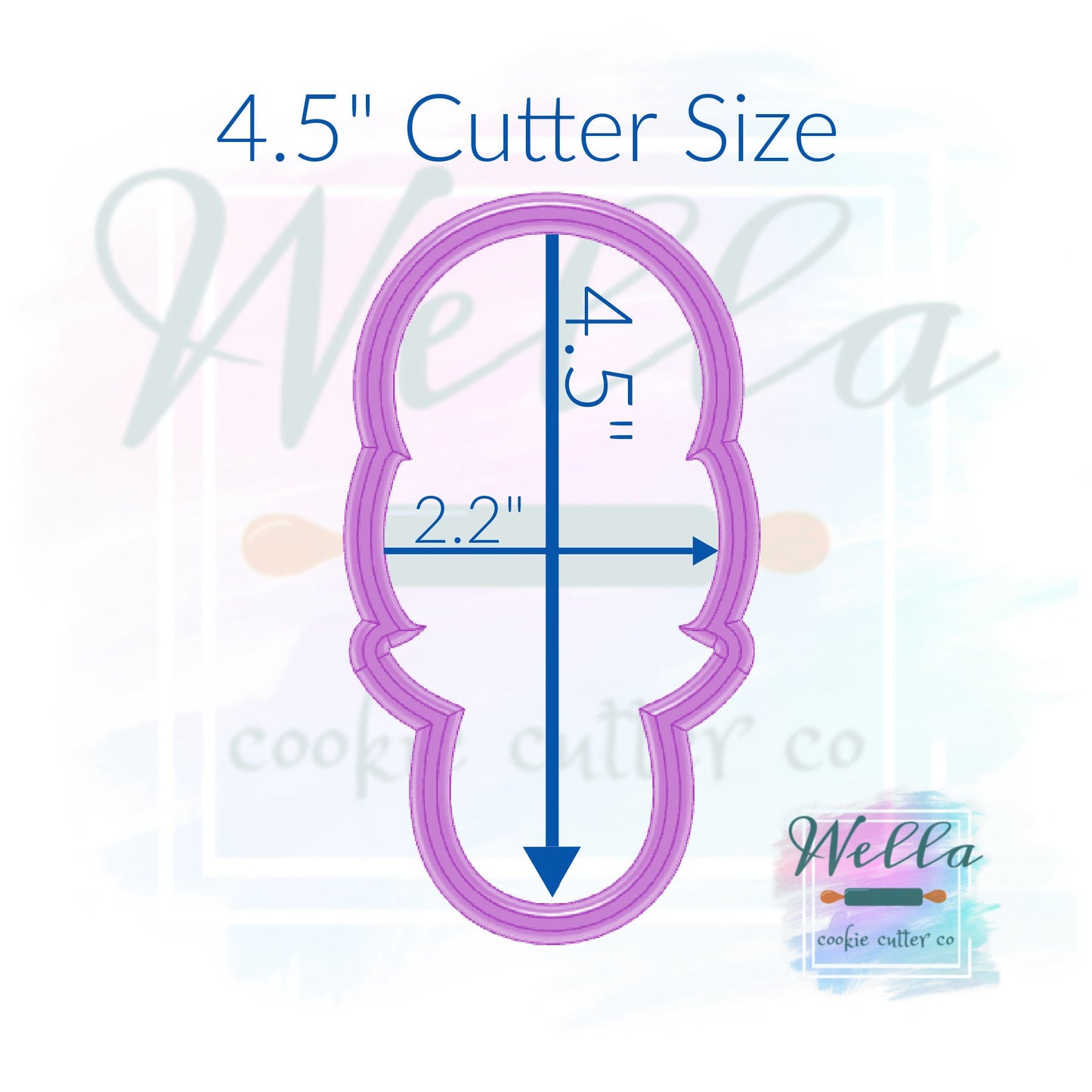 Baby Rattle #2 Cookie Cutter with Optional Stencil Guide