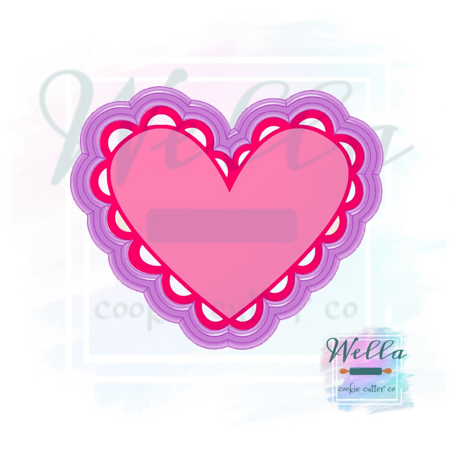 Scalloped Heart Cookie Cutter, Valentine's Day Cookie Cutter