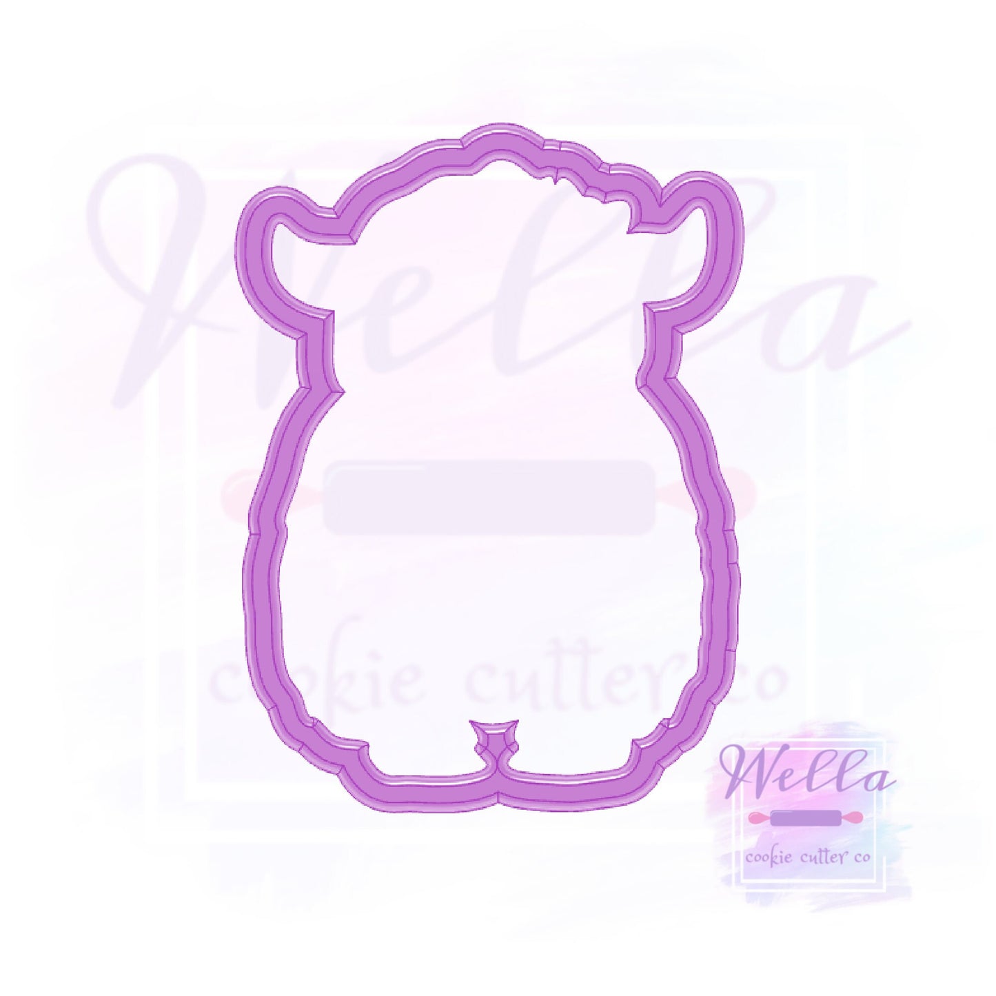 Yeti Valentine Cookie Cutter, Yeti Monster Cookie Cutter, Yeti Cookie Cutter, Love Monster Cookie Cutter