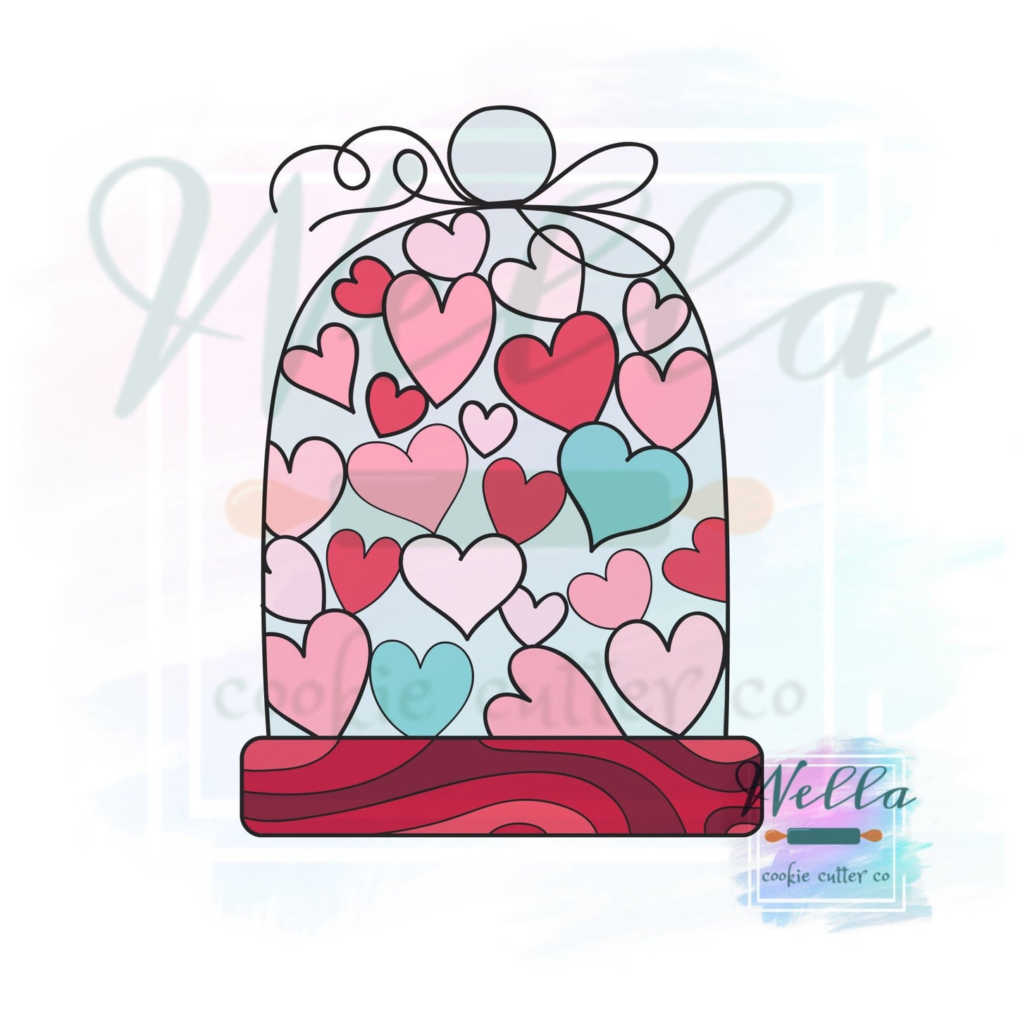 Snow Globe Cookie Cutter, Christmas Cloche Cookie Cutter