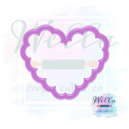 Scalloped Heart Cookie Cutter, Valentine's Day Cookie Cutter