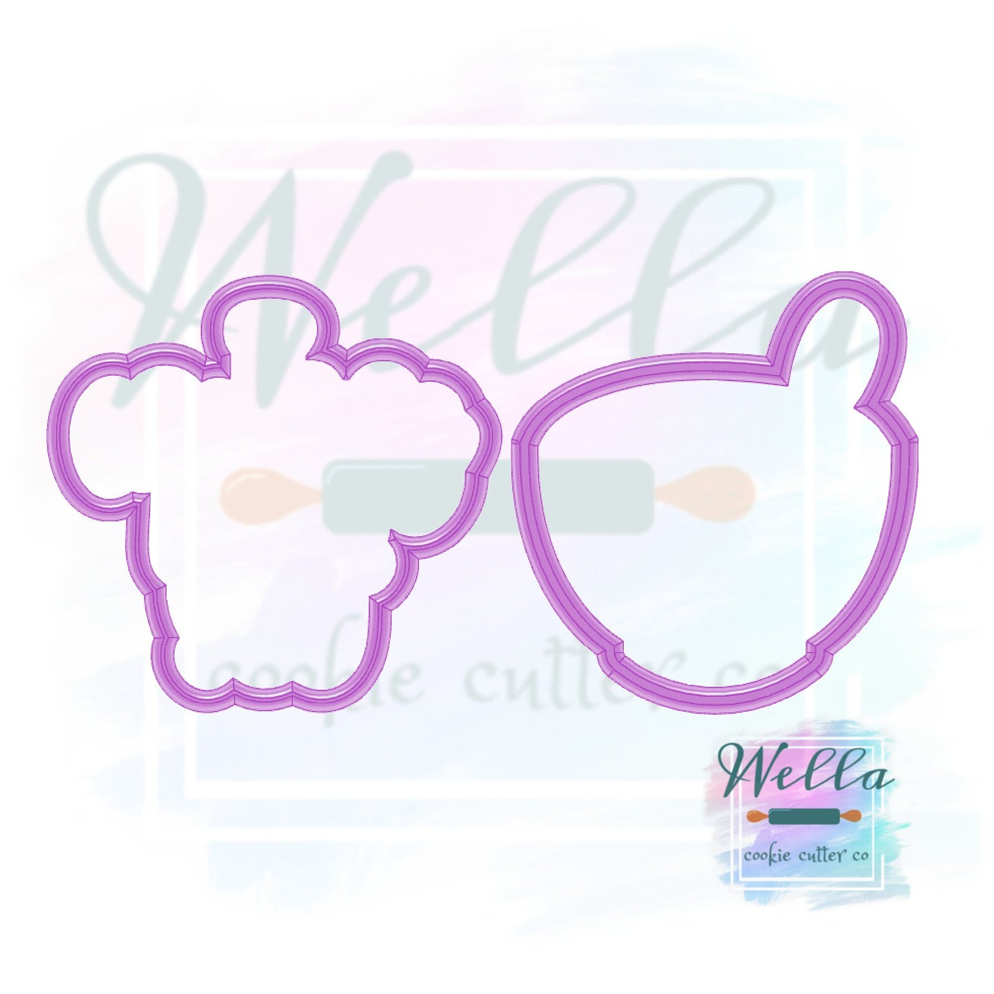 I cerealsly Love You Cookie Cutter Set with Optional Stencil, Valentine Cookie Cutter Set