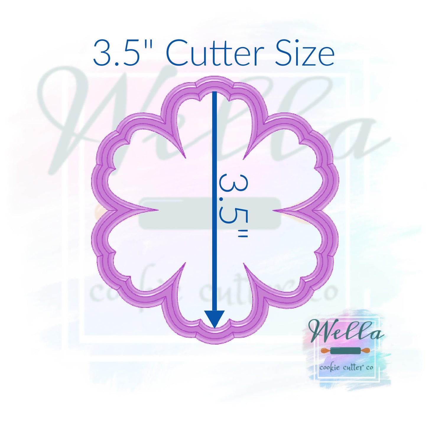 Ruffled Petals Flower Cookie Cutter