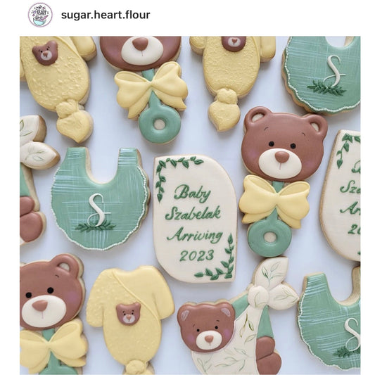 Baby Bear Hanging in Blanket Cookie Cutter, Baby Bear Cookie Cutter, Cute Bear Cutter