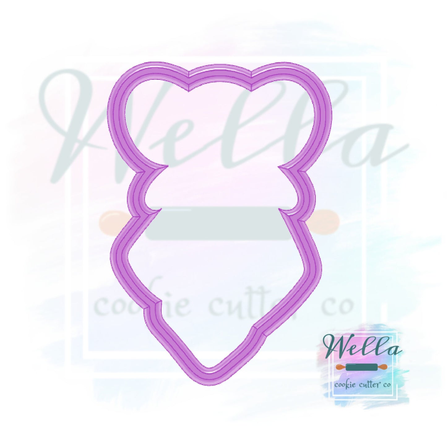Baby Elephant Blanket Cookie Cutter with Optional Stencil, Baby Elephant Cookie Cutter