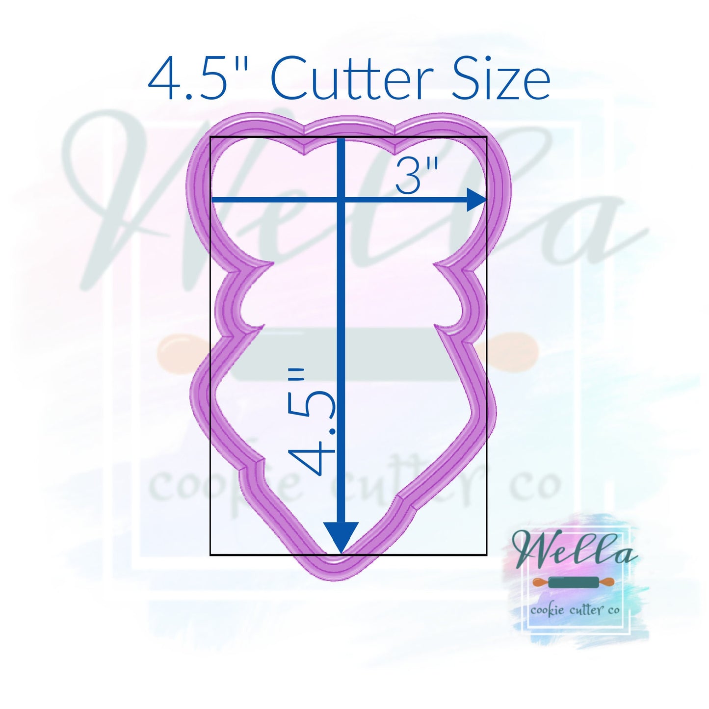 Baby Elephant Blanket Cookie Cutter with Optional Stencil, Baby Elephant Cookie Cutter