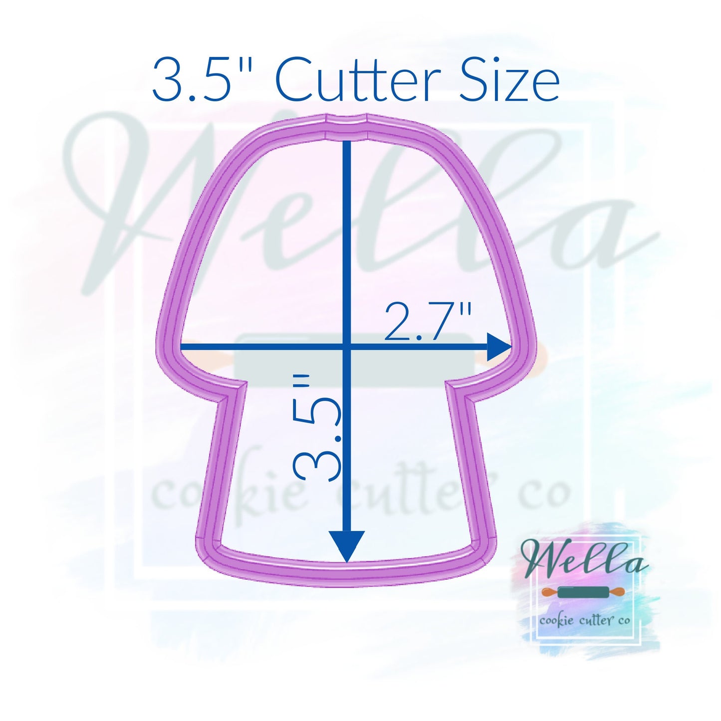 Graduation Gown Cookie Cutter
