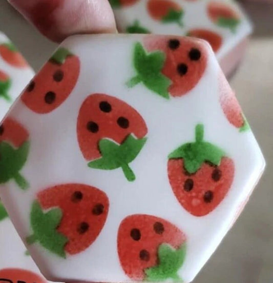 Springtime Strawberry Cookie Stencil Set - 3 Piece Set, Berry Stencil Set