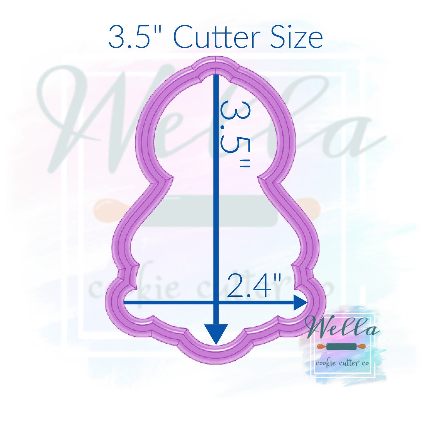 Bunny Looking Up Cookie Cutter, Star Gazing Bunny Cookie Cutter, Easter Cookie Cutter