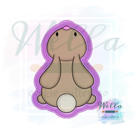 Bunny Looking Up Cookie Cutter, Star Gazing Bunny Cookie Cutter, Easter Cookie Cutter