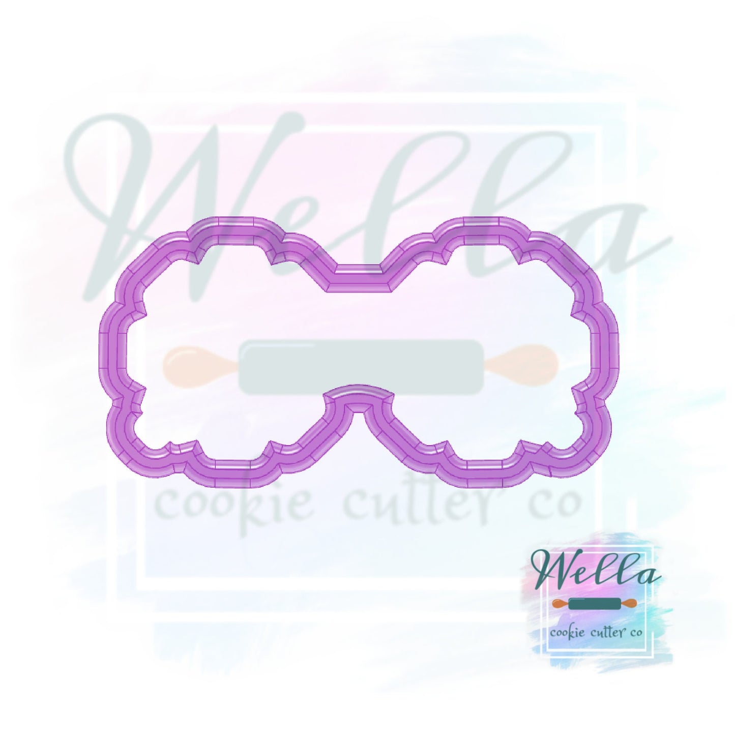 Daisy Glasses Cookie Cutter, Flower Glasses Cookie Cutter, Sunglasses Cookie Cutter