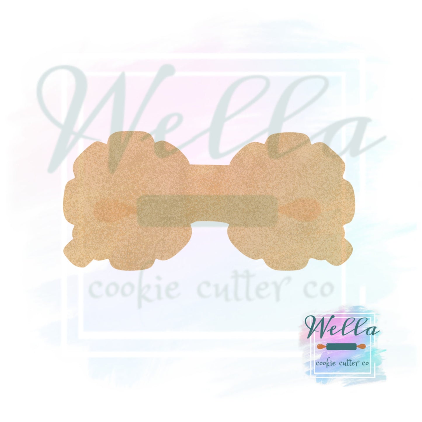Daisy Glasses Cookie Cutter, Flower Glasses Cookie Cutter, Sunglasses Cookie Cutter