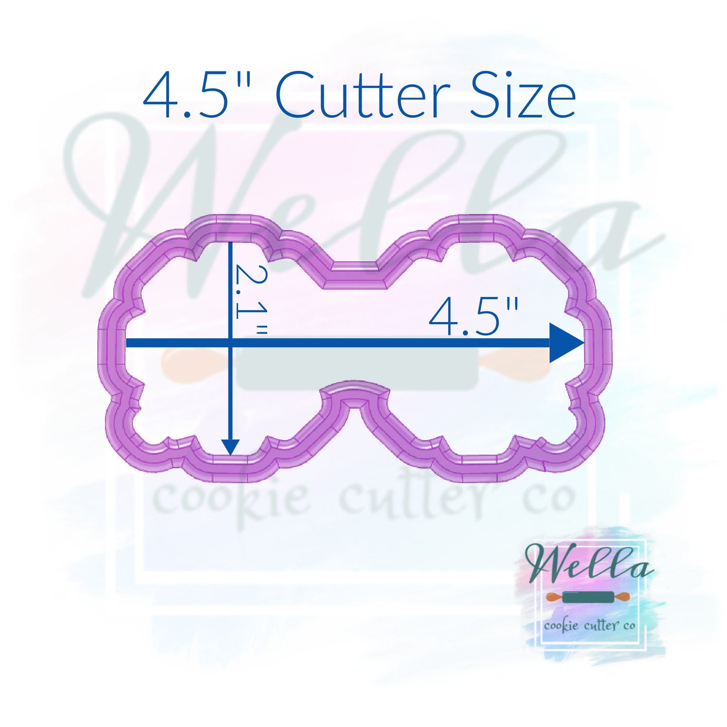 Daisy Glasses Cookie Cutter, Flower Glasses Cookie Cutter, Sunglasses Cookie Cutter