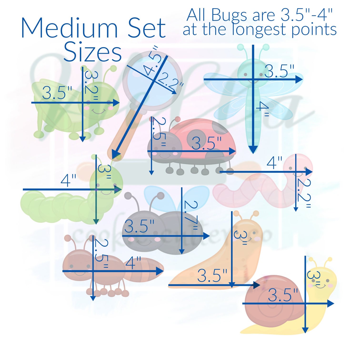 Ultimate Bug Search Cookie Cutter Set - Set of 10 Cutters