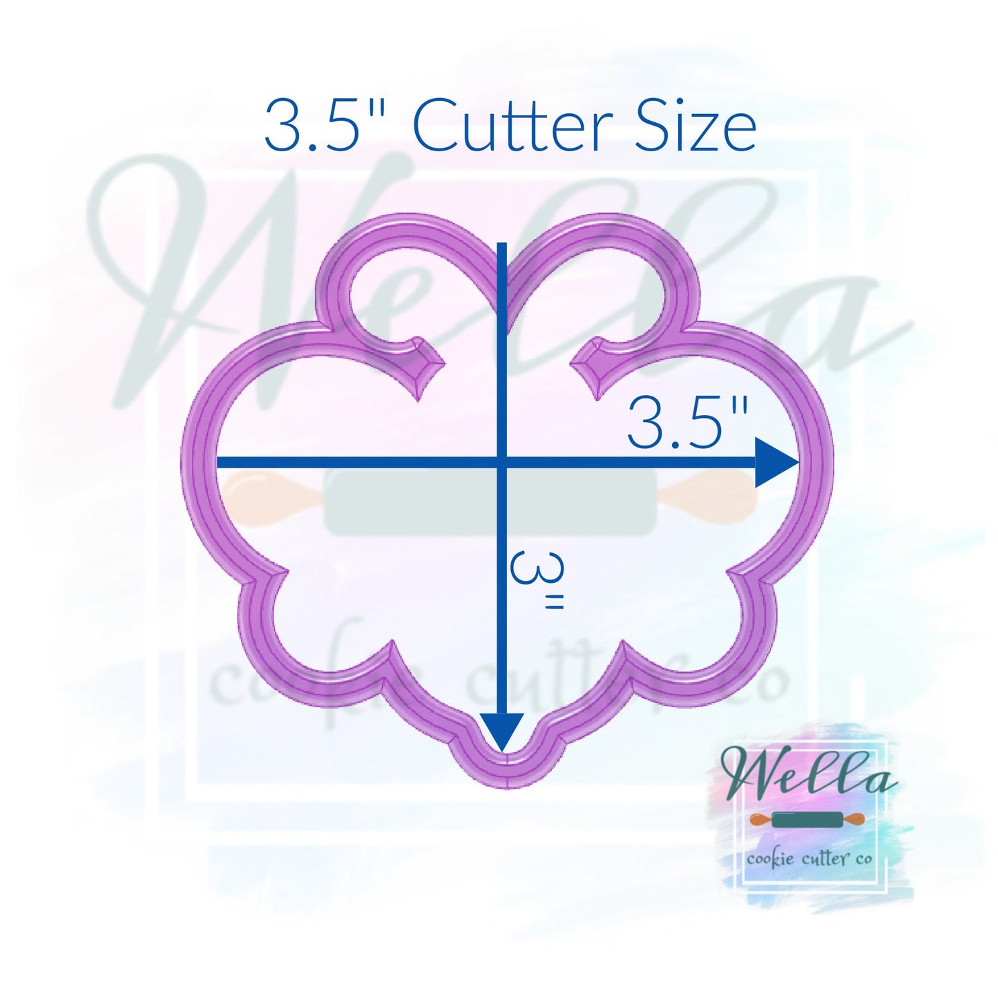 Bee Chubby Cookie Cutter with Optional Stencil, Honey Bee Cookie Cutter, Baby Shower Cookie Cutter