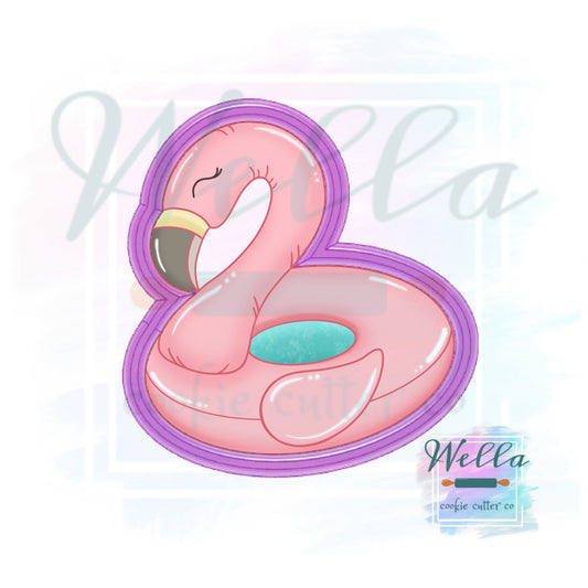 Flamingo Float Cookie Cutter with Optional Stencil