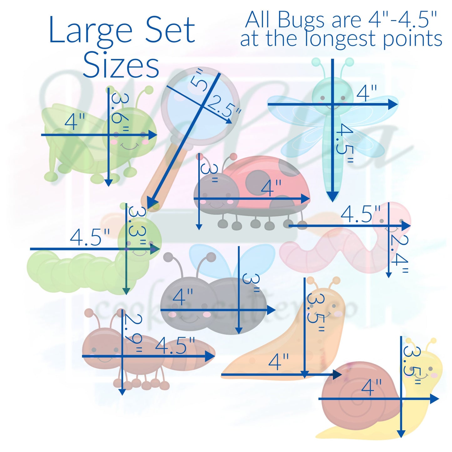 Ultimate Bug Search Cookie Cutter Set - Set of 10 Cutters