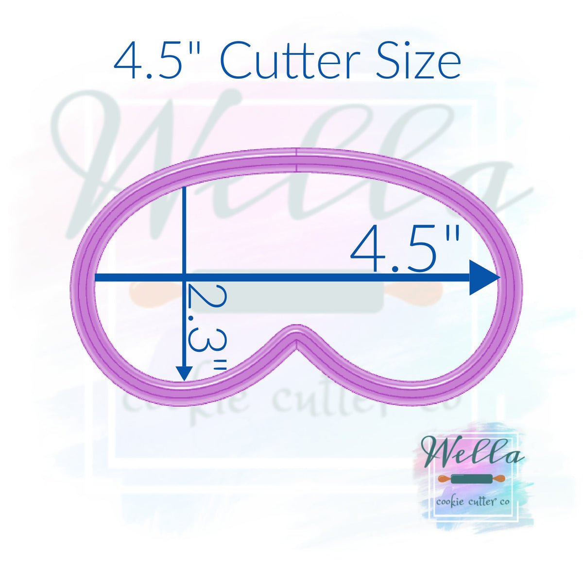 Sleep Mask Cookie Cutter, Eye Mask Cookie Cutter