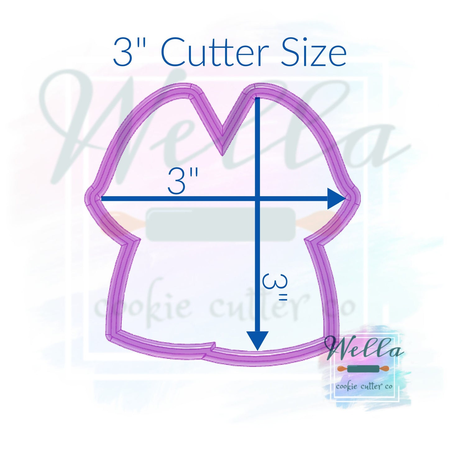 Bath Robe Cookie Cutter, Spa Themed Cookie Cutter
