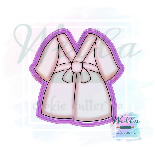 Bath Robe Cookie Cutter, Spa Themed Cookie Cutter