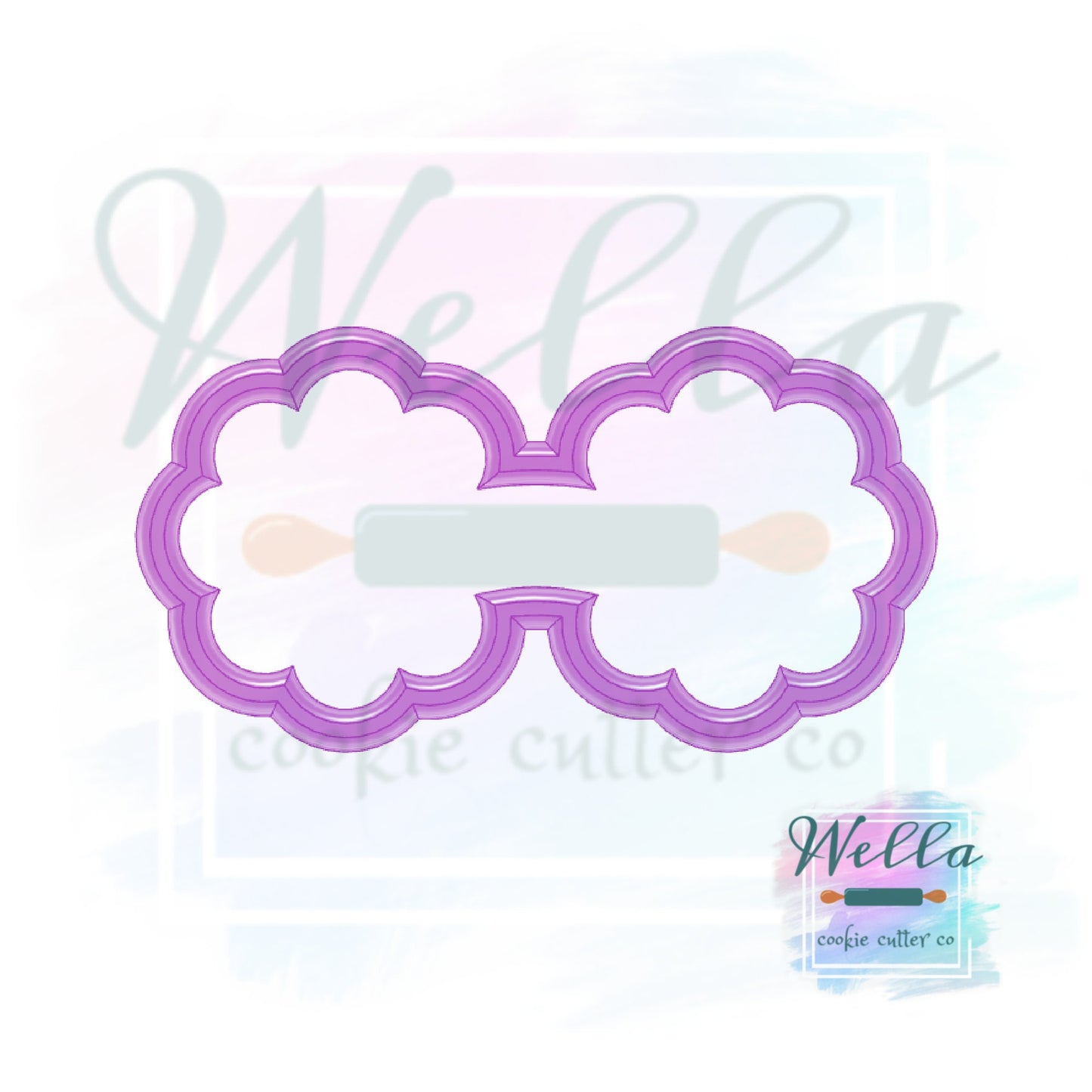 Daisy Glasses #2 Cookie Cutter, Flower Glasses Cookie Cutter, Sunglasses Cookie Cutter