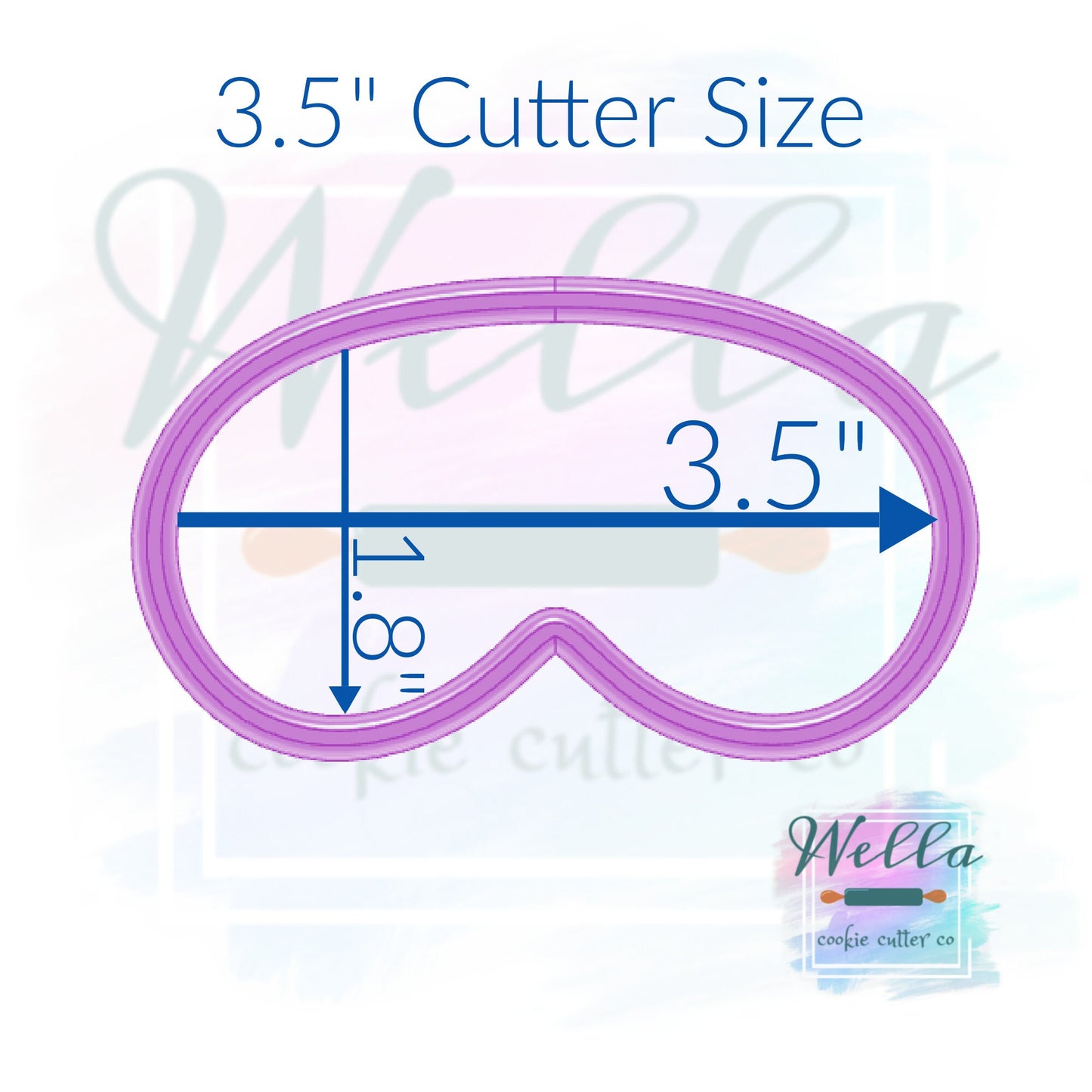 Sleep Mask Cookie Cutter, Eye Mask Cookie Cutter