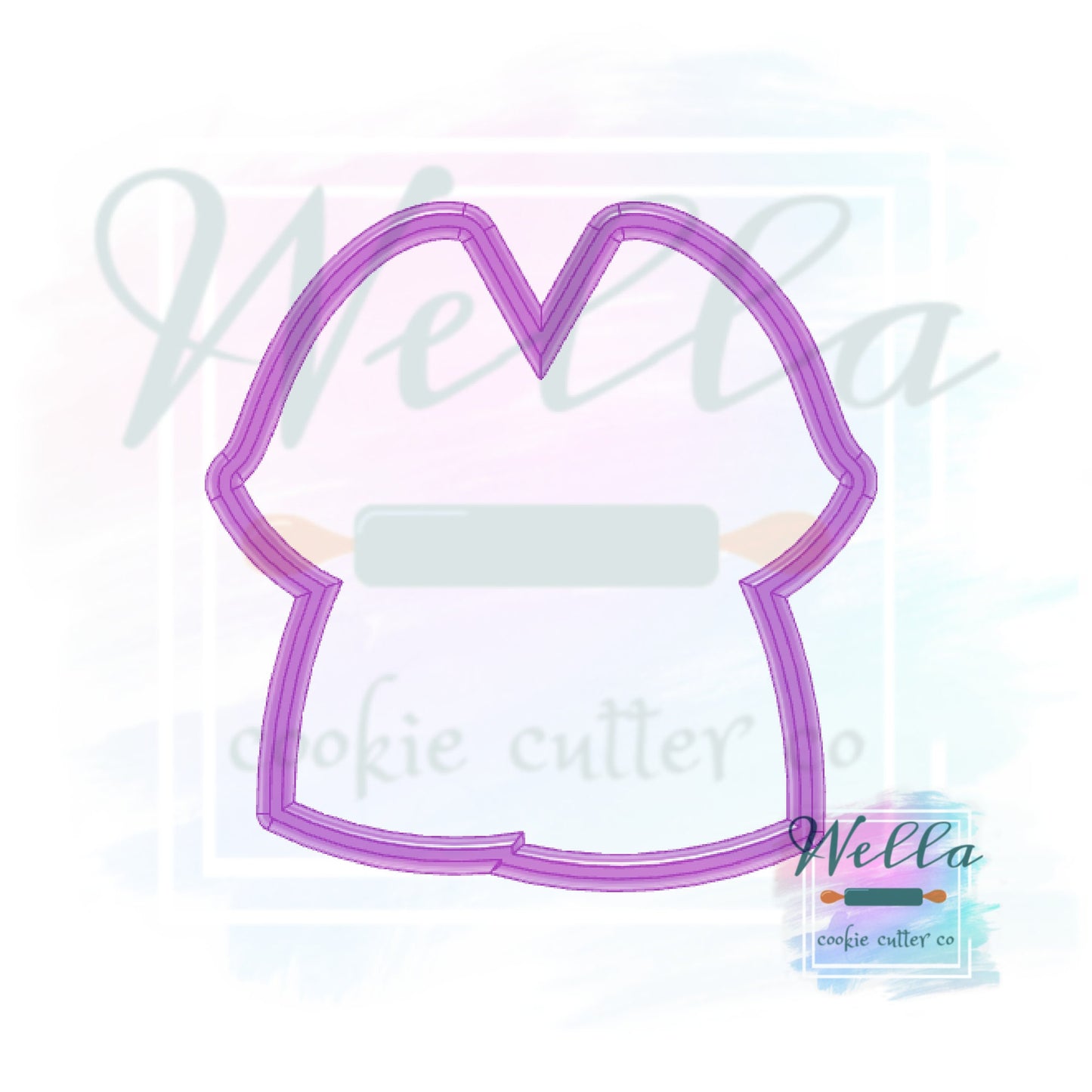 Bath Robe Cookie Cutter, Spa Themed Cookie Cutter