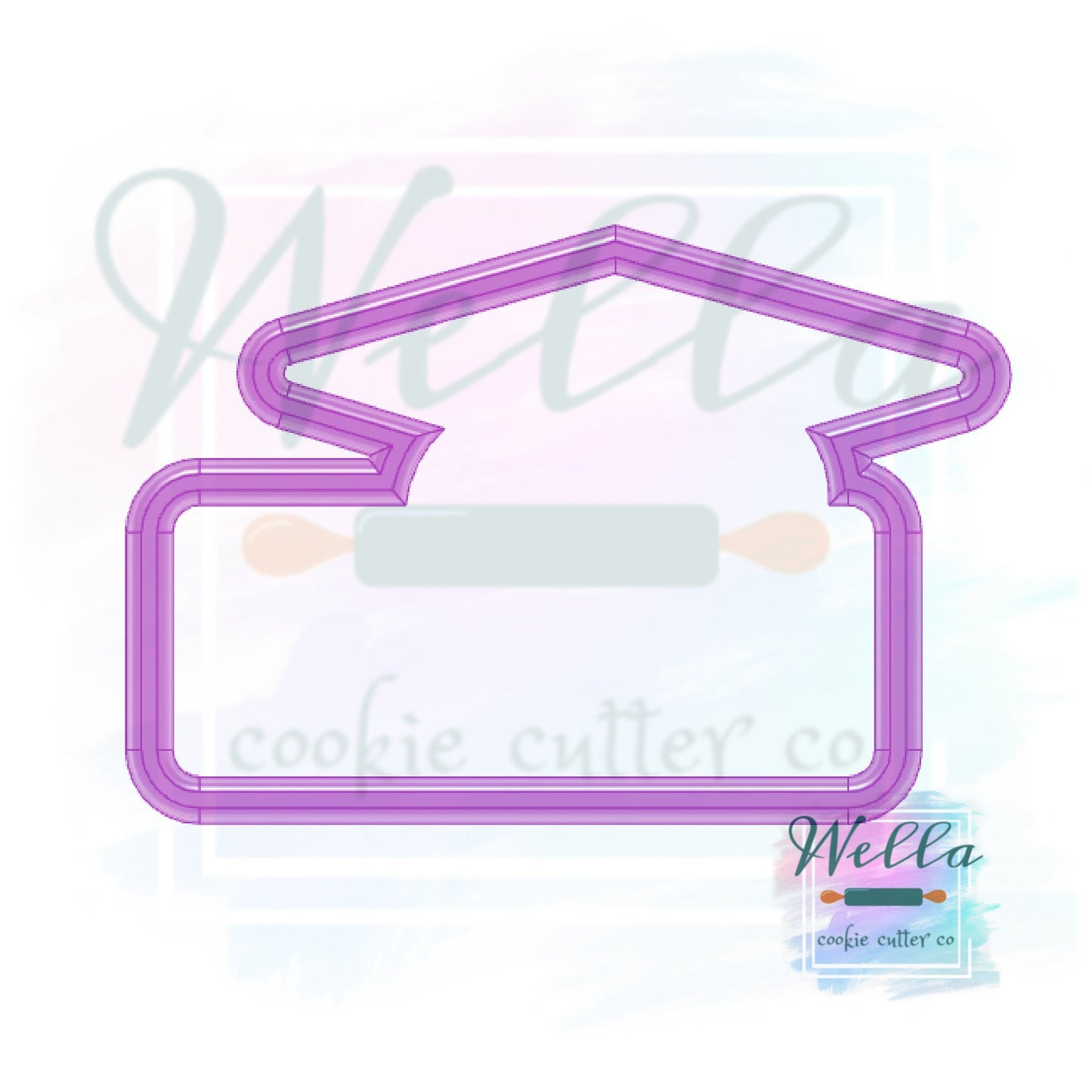 Graduation Name Plaque #2 Cookie Cutter