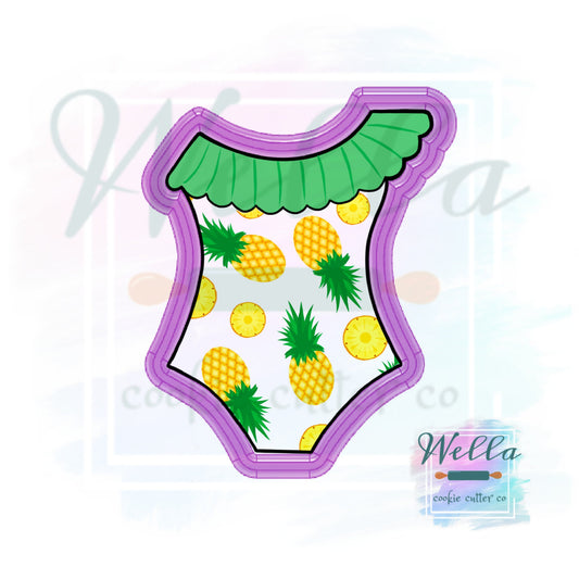 Swimsuit with Ruffled Top #1 Cookie Cutter