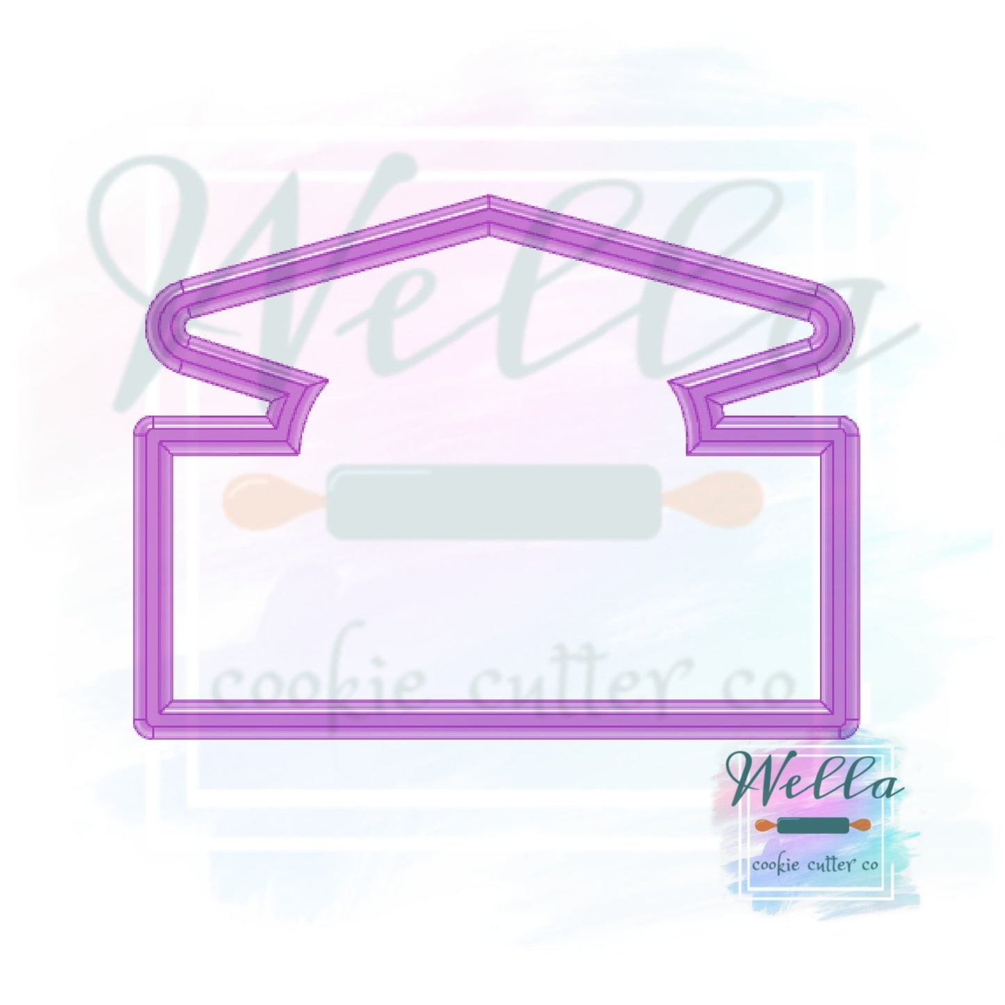 Graduation Name Plaque #1 Cookie Cutter