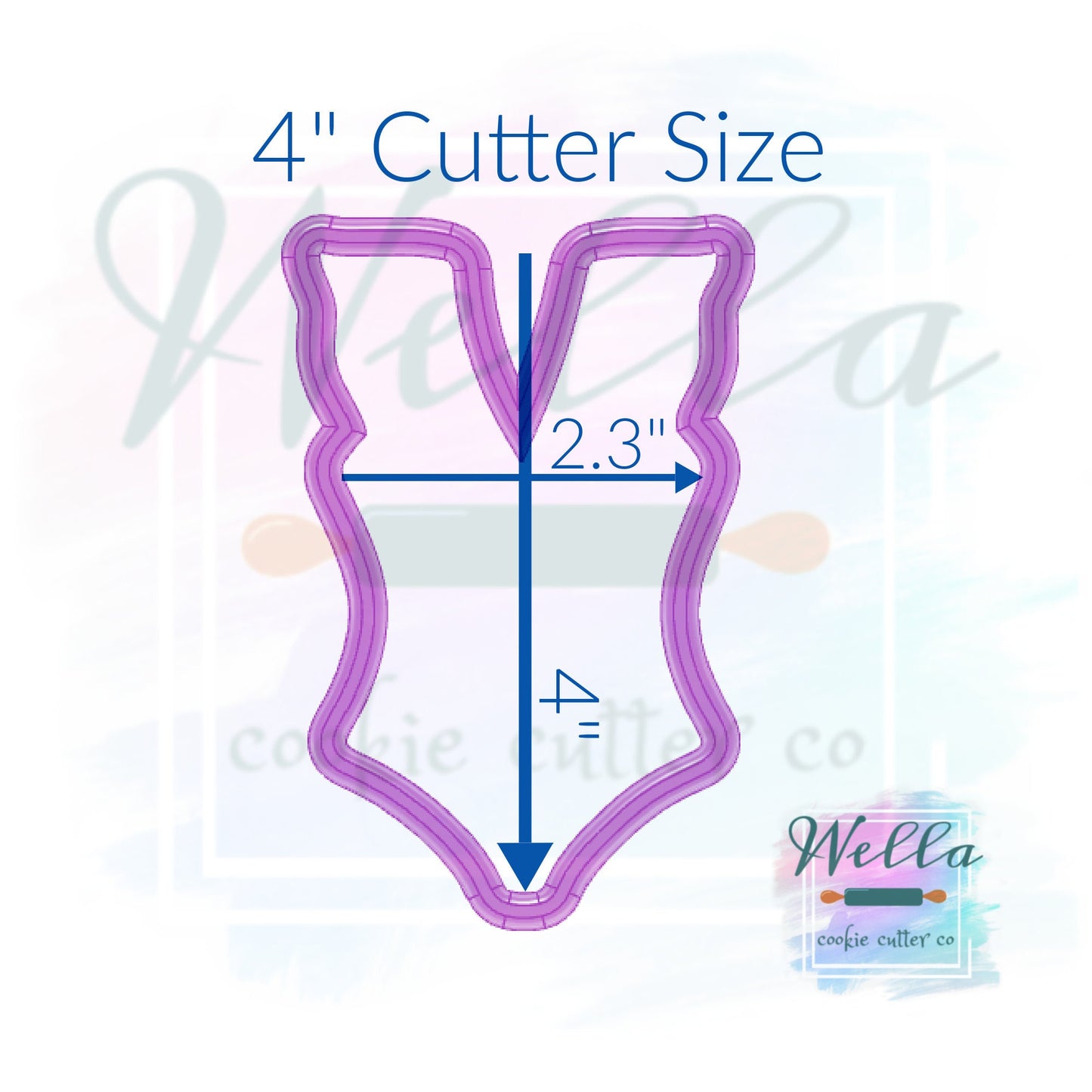 Swimsuit with Ruffled Top #2 Cookie Cutter