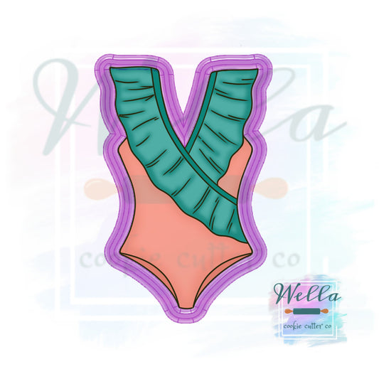 Swimsuit with Ruffled Top #2 Cookie Cutter