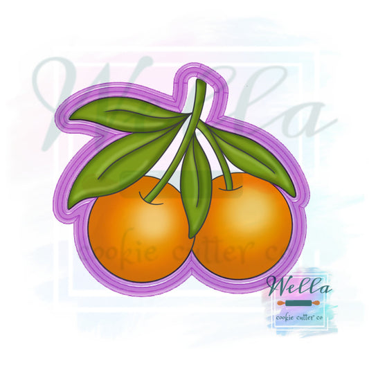 Orange Bunch with Leaves Cookie Cutter
