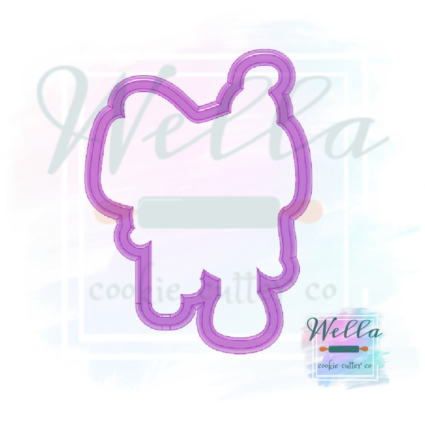 Western Saddle Cookie Cutter with Optional Stencil