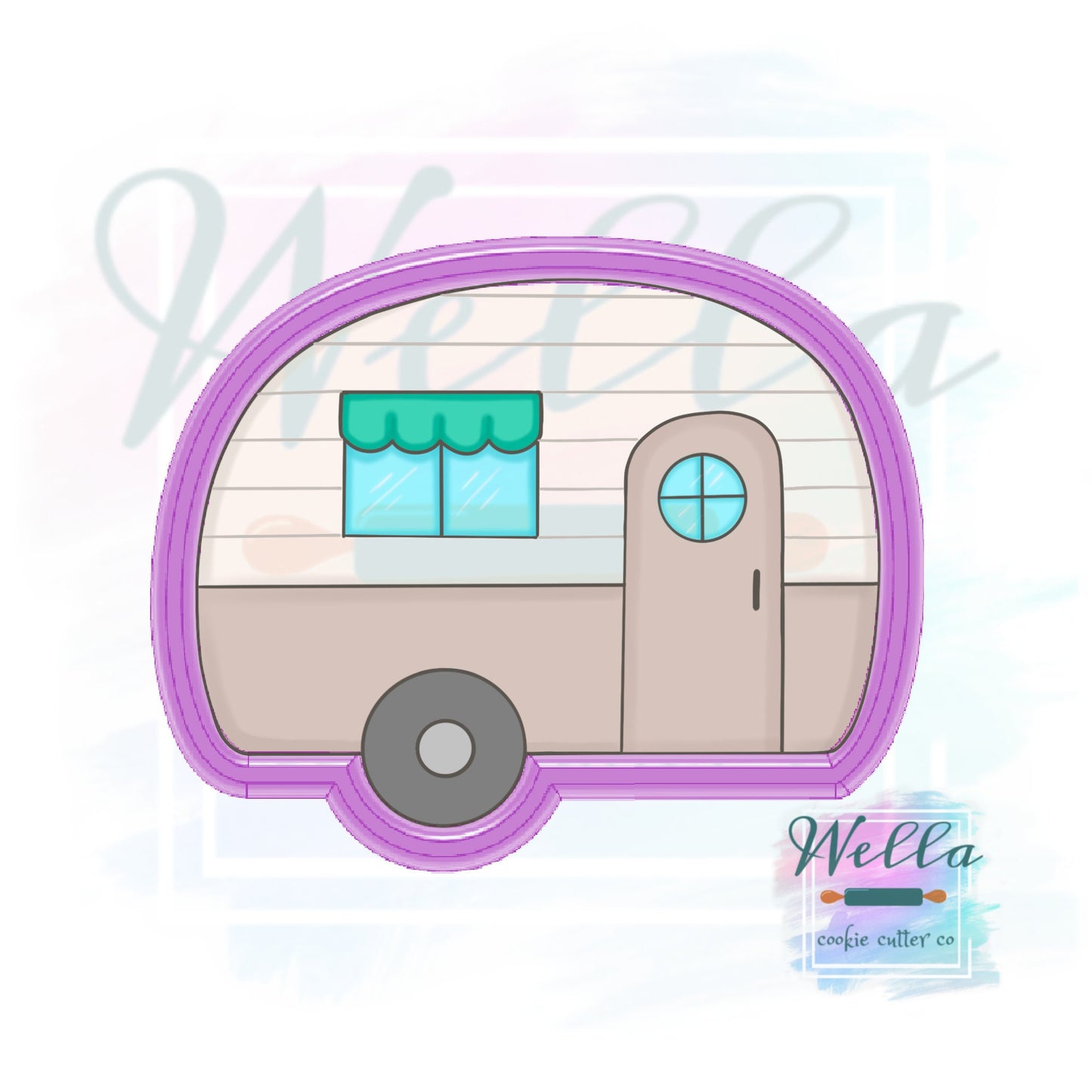 Cute Camper Cookie Cutter, Camping Cookie Cutter
