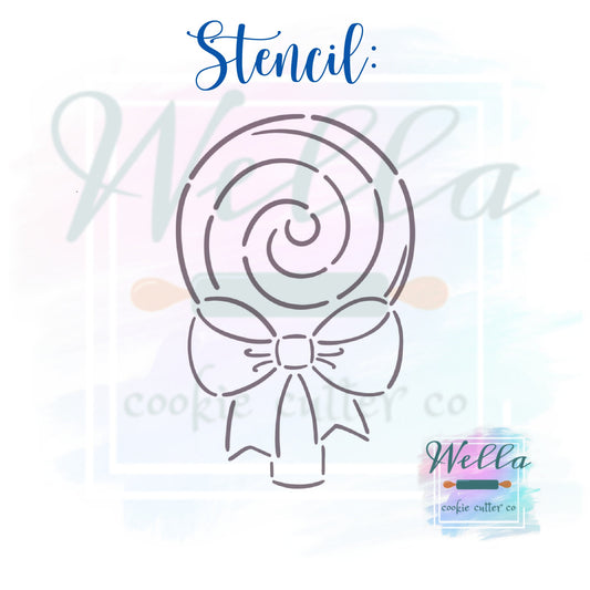 Lollipop with Bow Cookie Cutter
