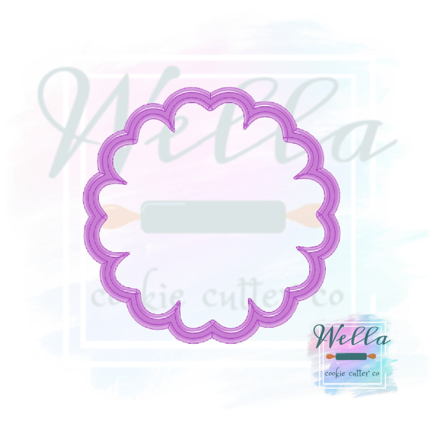 Daisy Flower with Heart Shaped Petals Cookie Cutter