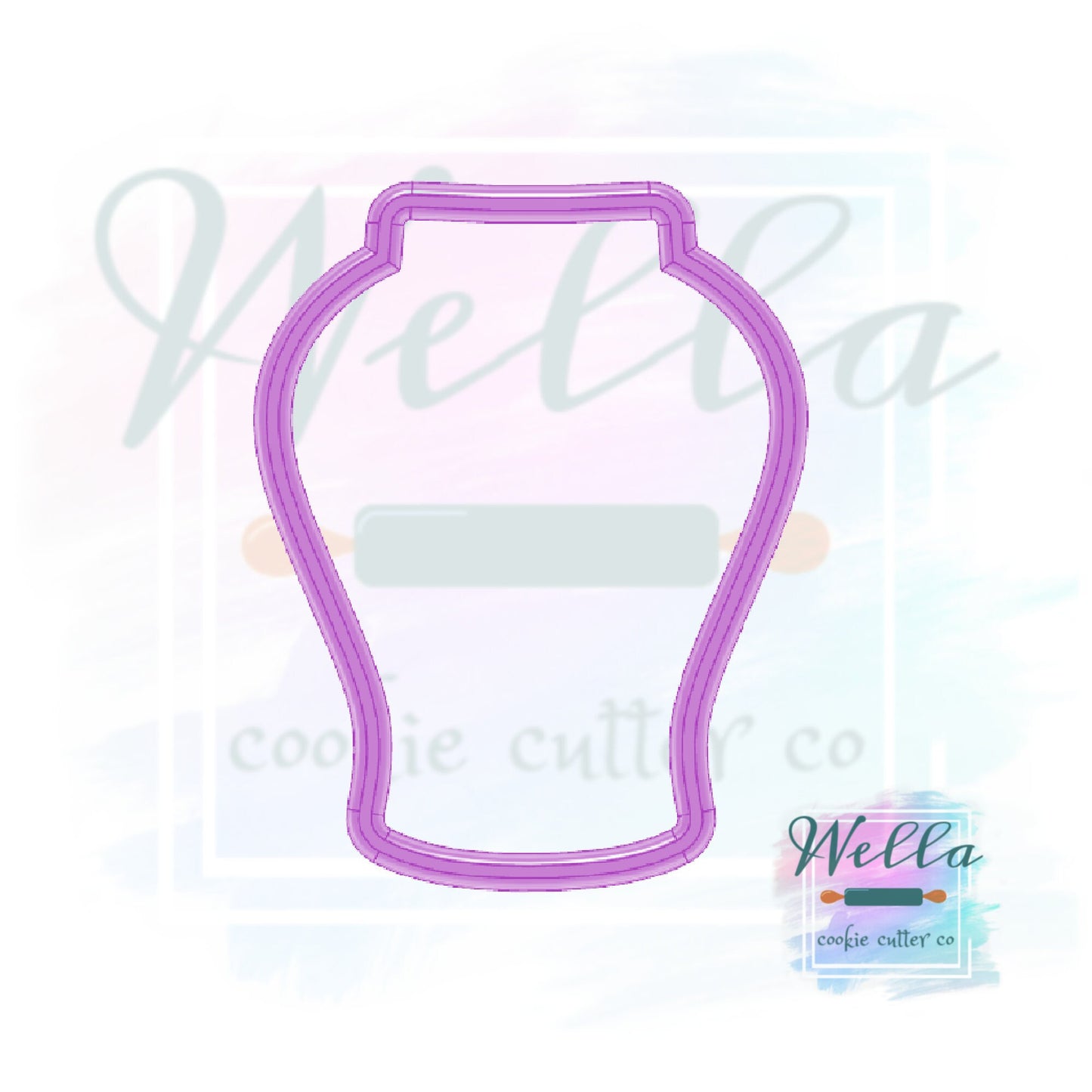 Vintage Ginger Jar #2 Cookie Cutter