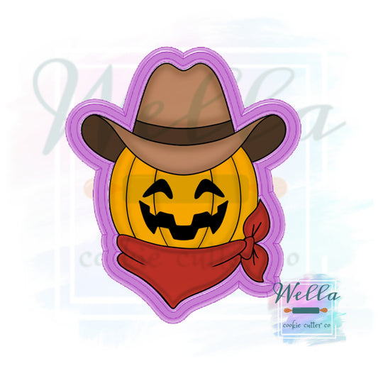 Cowboy Pumpkin with Bandana Cookie Cutter