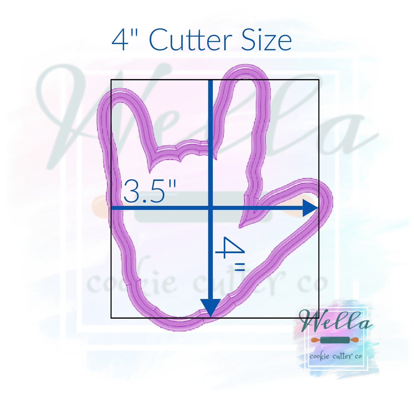 I Love You Skeleton Cookie Cutter with Optional Stencil, Skeleton Hand Cookie Cutter, Halloween Cutter