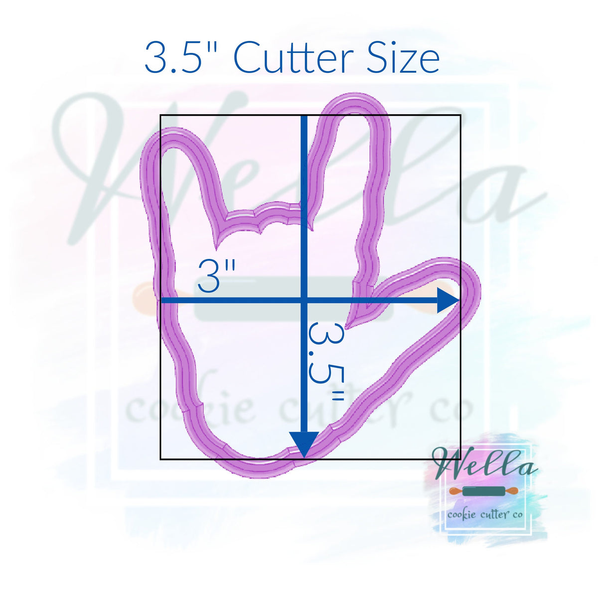 I Love You Skeleton Cookie Cutter with Optional Stencil, Skeleton Hand Cookie Cutter, Halloween Cutter