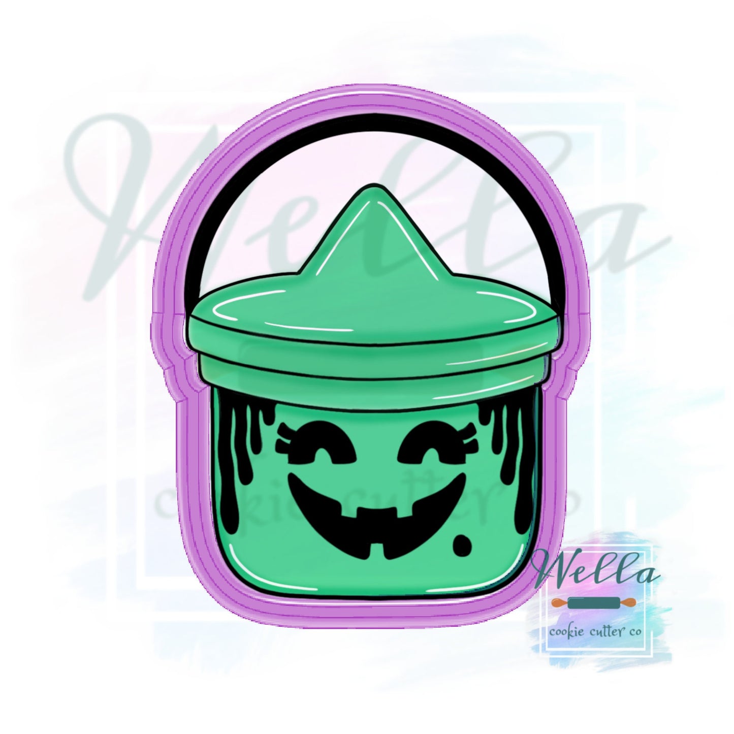 Halloween Trick or Treat Bucket Cookie Cutter