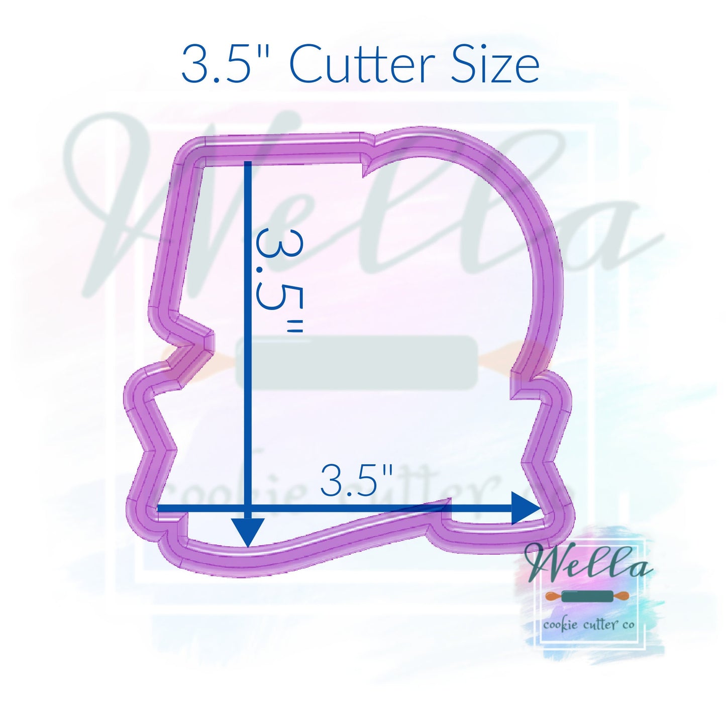 50 with Banner Cookie Cutter, 50th Birthday Cookie Cutter